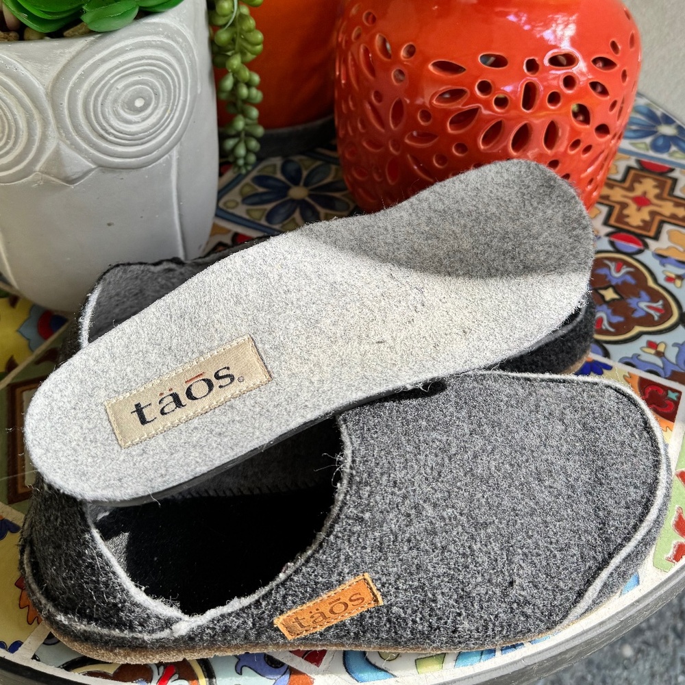 Taos Unisex Convertawool Clogs or Slippers Size 38, charcoal. Men or Women - Picture 7 of 8